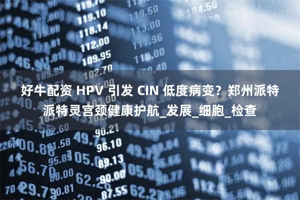 好牛配资 HPV 引发 CIN 低度病变？郑州派特派特灵宫颈健康护航_发展_细胞_检查